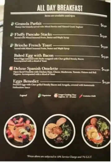 BRUNCHES MENU