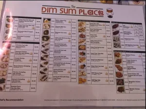 SUM DIM SUM MENU