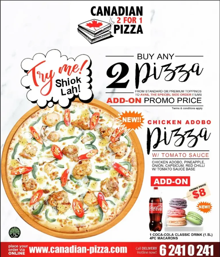 CANADIAN PIZZA MENU