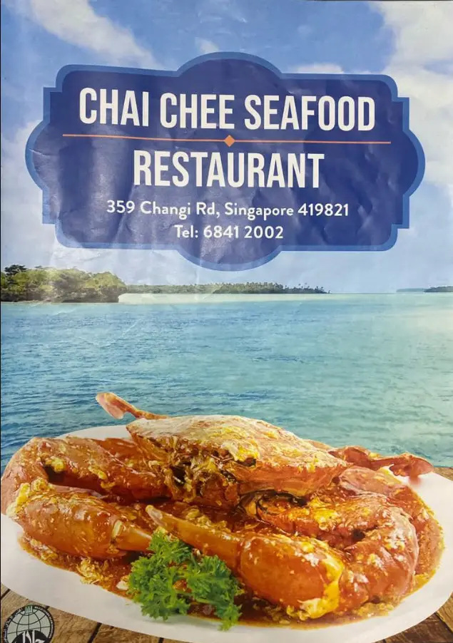 CHAI CHEE SEAFOOD RESTAURANT MENU