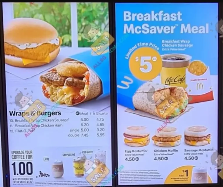 MCDONALD’S MENU