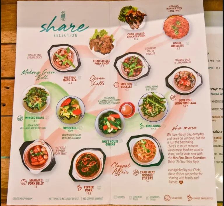 MRS PHO MENU