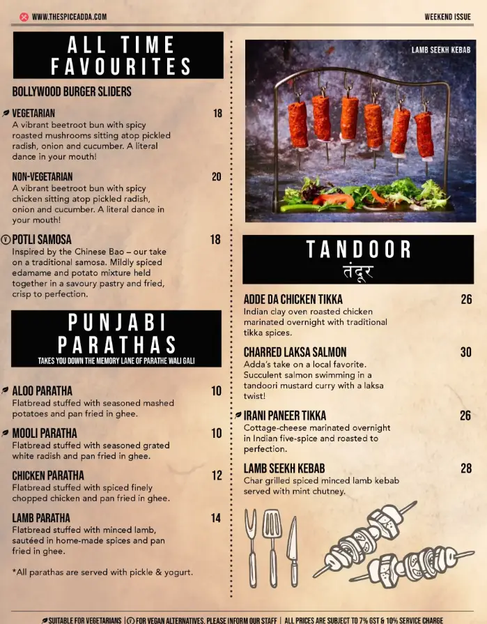 ADDA MENU