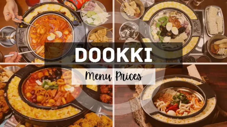 DOOKKI MENU SINGAPORE PRICES