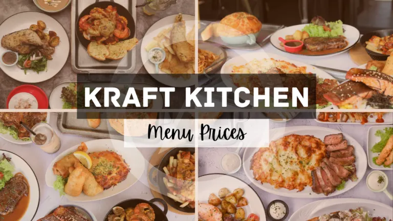 KRAFT KITCHEN MENU SINGAPORE