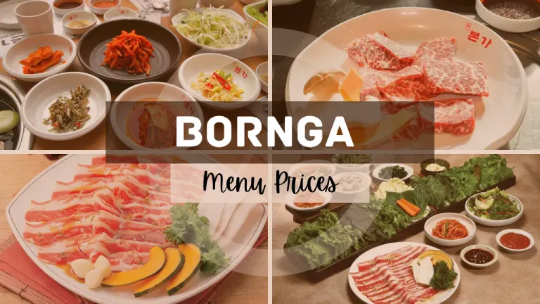 Bornga Menu Singapore