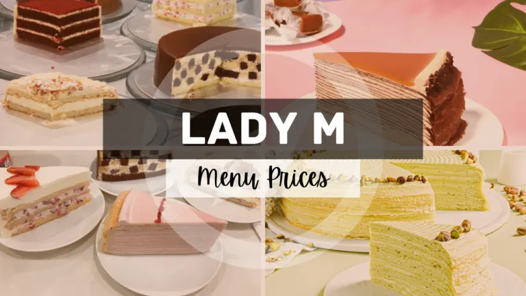 Lady M Menu Singapore Prices