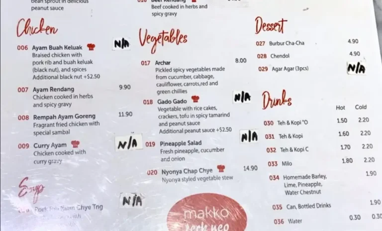 MAKKO TECK NEO MENU