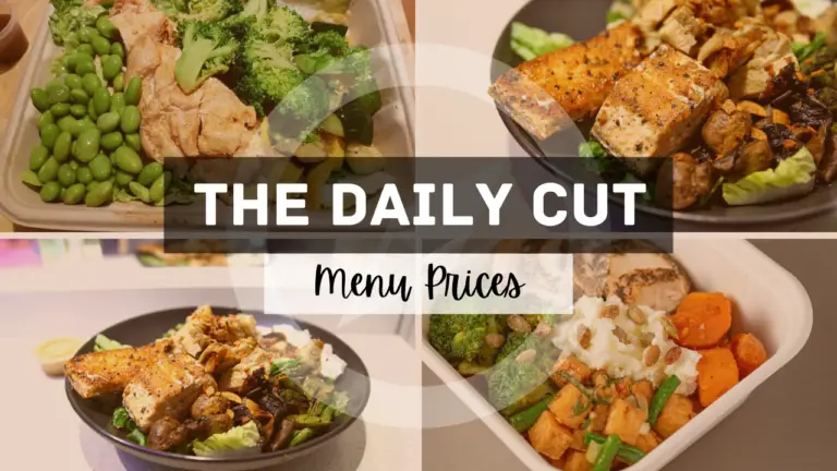 THE DAILY CUT MENU SINGAPORE PRICES 2024