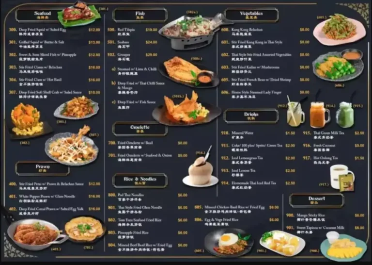 VIET THAI CUISINE MENU SINGAPORE PRICES 2024