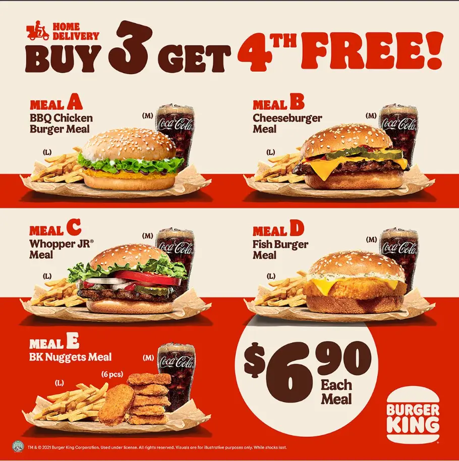 BURGER KING MENU SINGAPORE